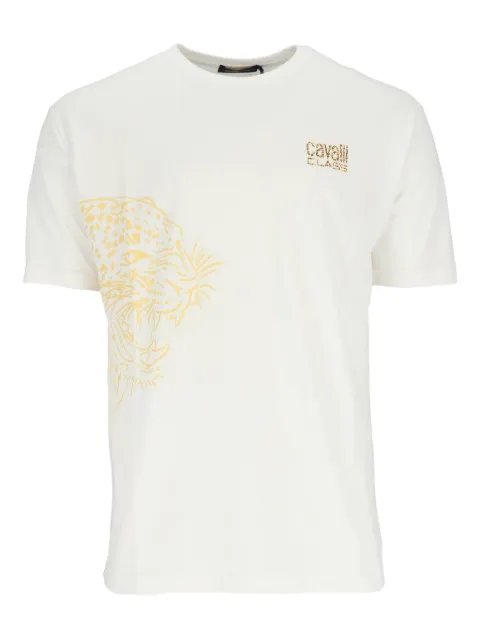 Cavalli Class leopard-print T-shirt