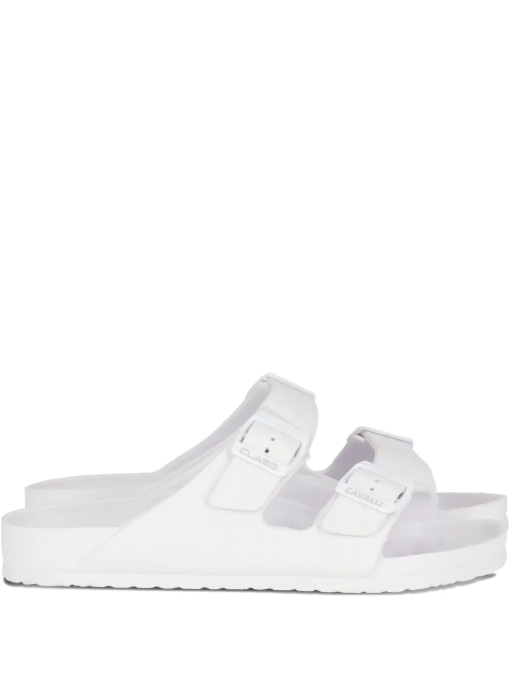 Cavalli Class double-buckle sandals | White | Image 1