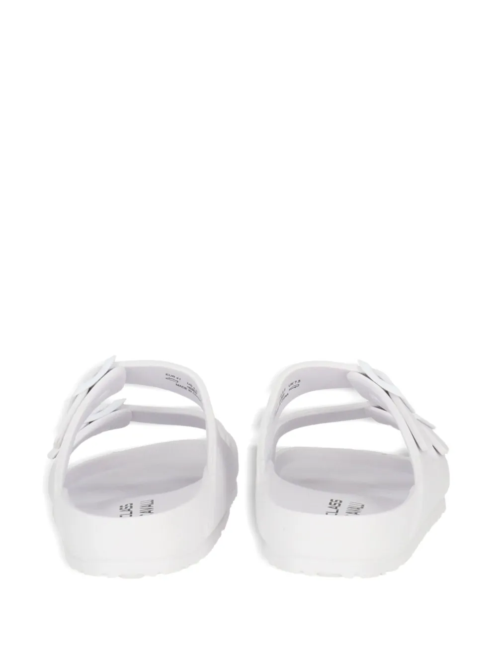 Cavalli Class double-buckle sandals White
