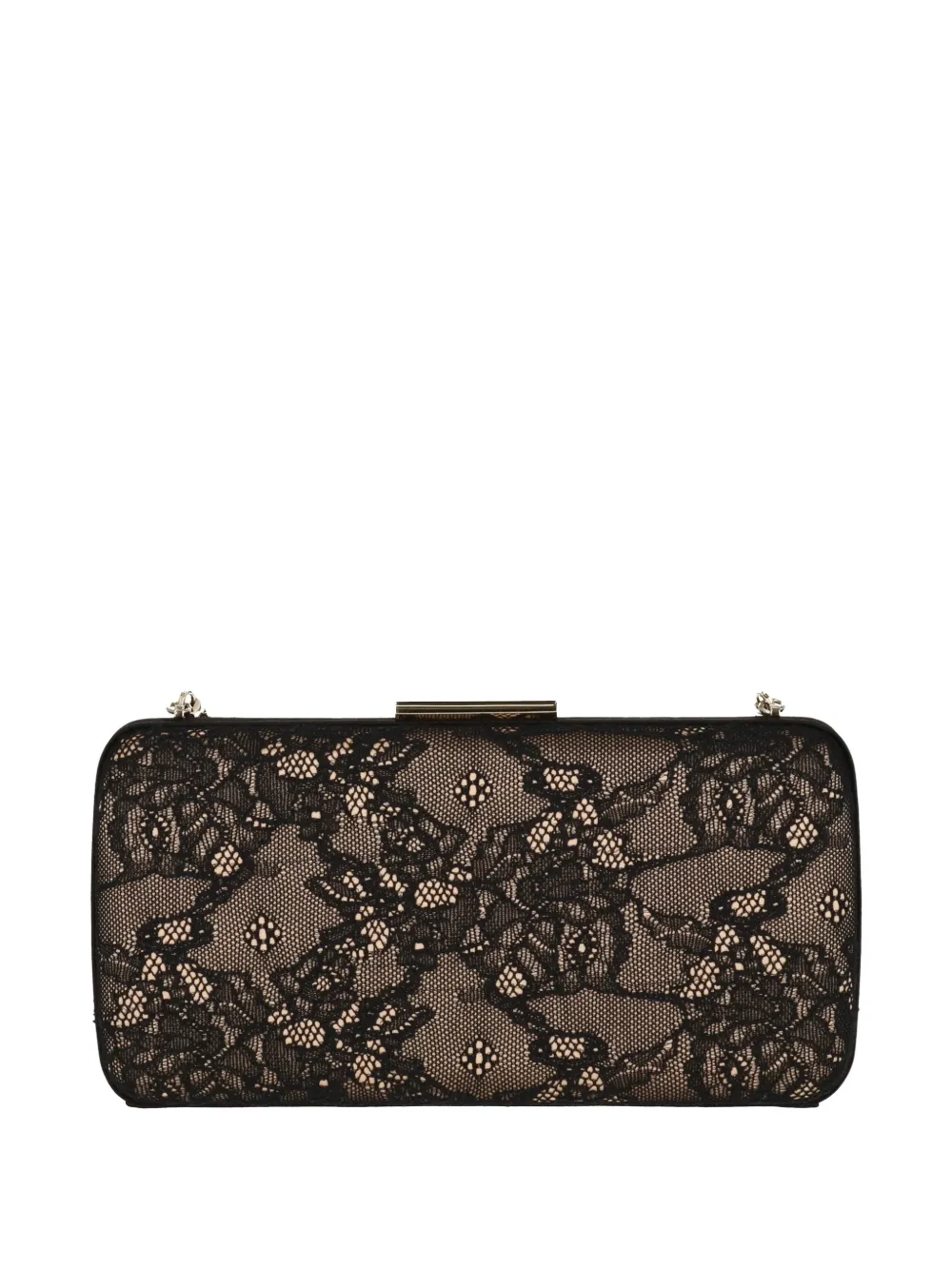 Gianvito Rossi Valì lace-pattern clutch bag Bruin