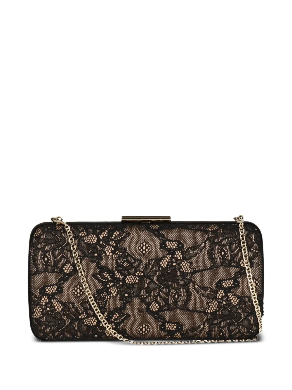 Gianvito Rossi Valì lace-pattern clutch bag | Brown | Image 1