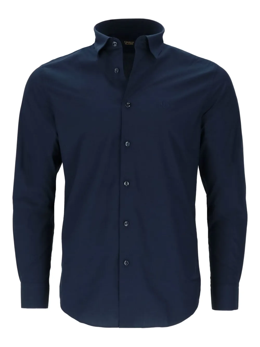 Cavalli Class long-sleeve button-fastening shirt | Blue | Image 1