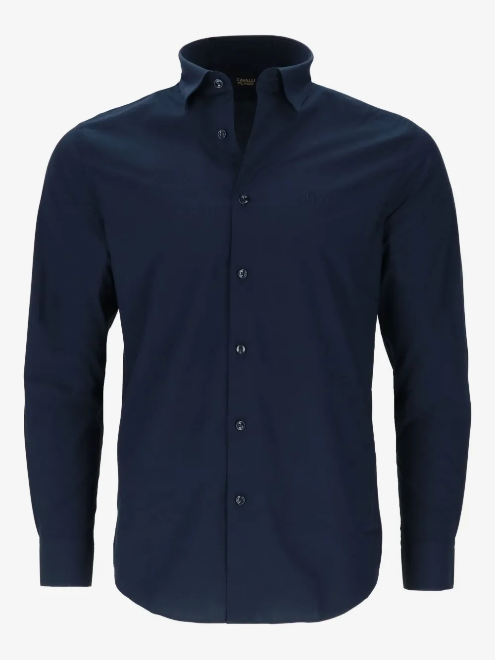 Cavalli Class long-sleeve button-fastening shirt | Blue | Image 1