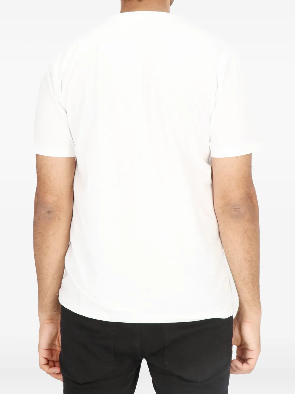 Cavalli Class T-shirt met bliksemflits Wit