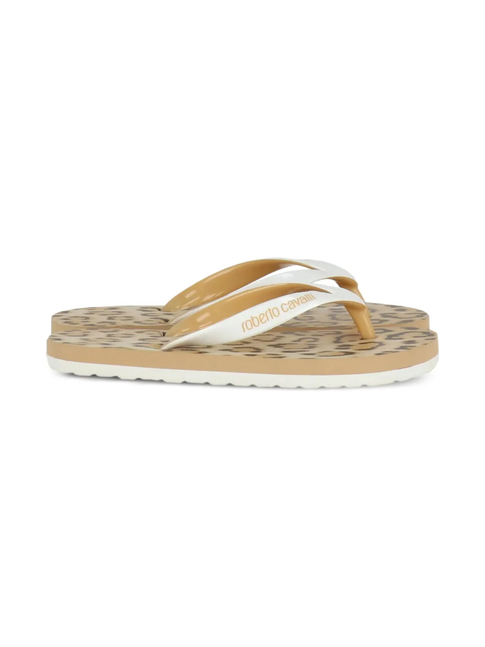 Roberto Cavalli Junior leopard-print flip flops | Teen Boy Shoes | Image 2