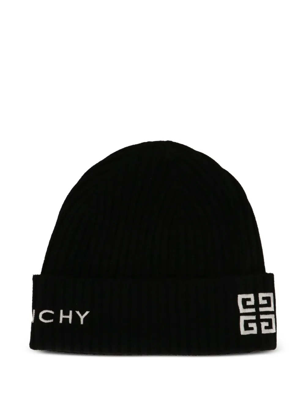 Givenchy logo-embroidered beanie - Zwart