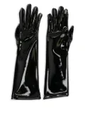 Gianvito Rossi patent-leather gloves - Black