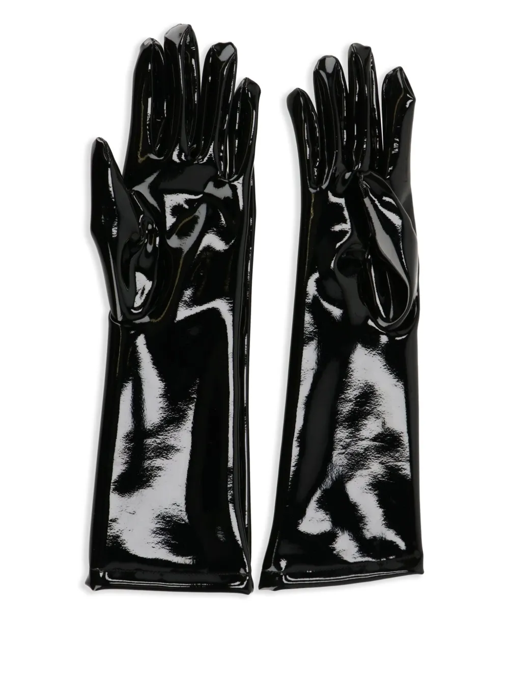 Gianvito Rossi Handschoenen van lakleer - Zwart