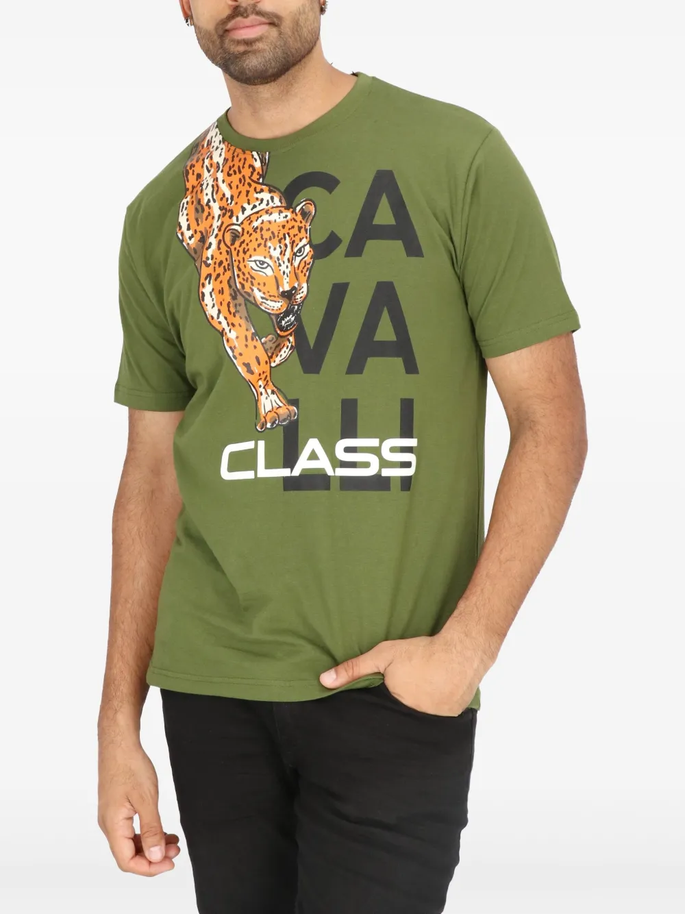 Cavalli Class Camiseta com estampa de logo | Camisetas | Image 2