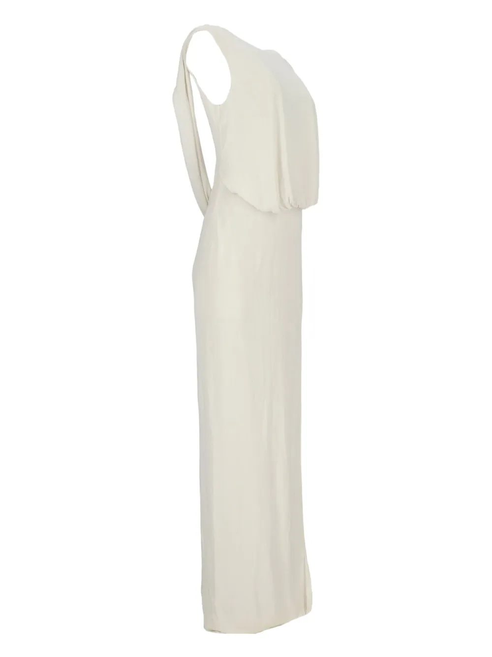TOM FORD Gedrapeerde maxi-jurk Wit