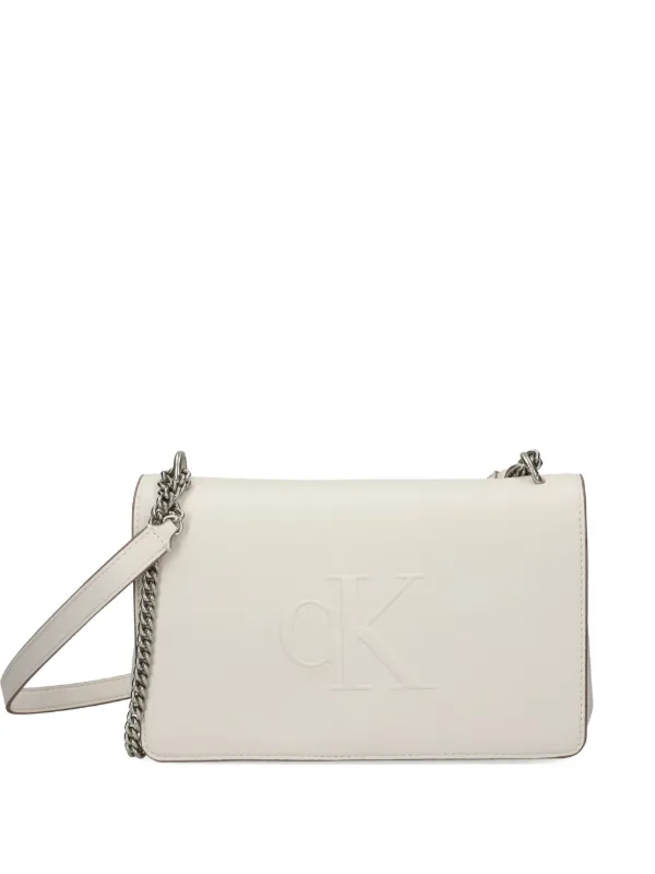 Calvin Klein チェーンリンク ショルダーバッグ | ホワイト | FARFETCH JP
