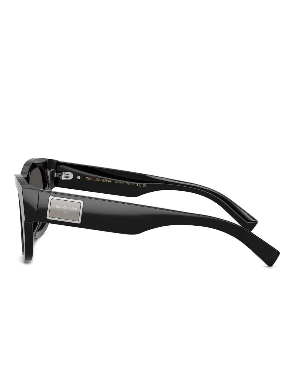 Dolce & Gabbana Eyewear Zonnebril met vierkant montuur Zwart