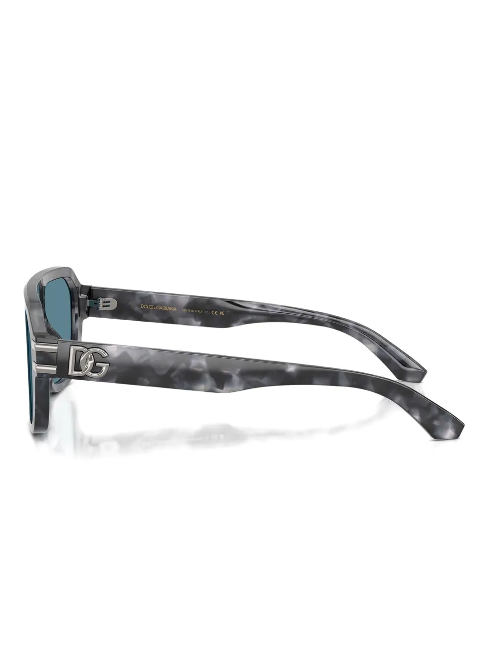Dolce & Gabbana Eyewear Griffe pilot-frame sunglasses Grijs