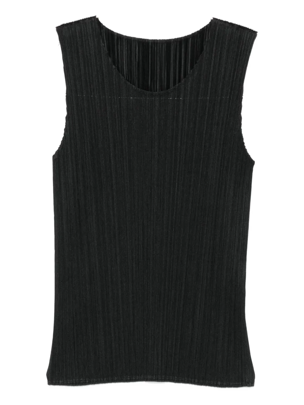 Issey Miyake Sleeveless Tank Top In Black