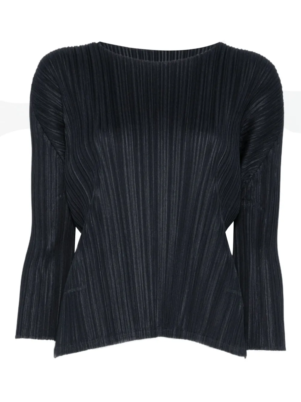 Issey Miyake プリーツ ブラウス - ブラック Issey Miyake プリーツ ブラウス - ブラック