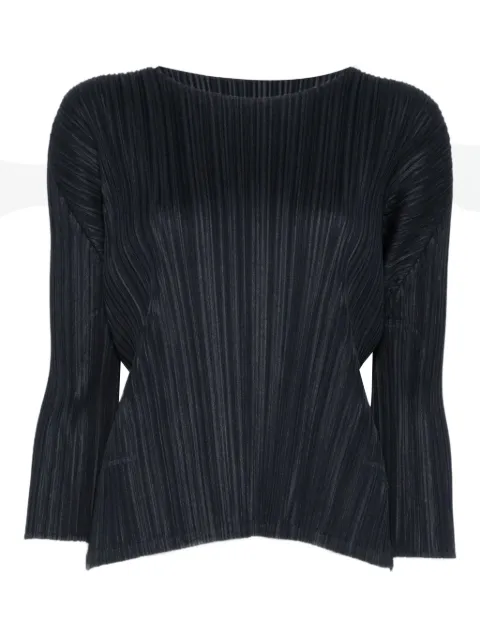 Issey Miyake blusa con pliegues