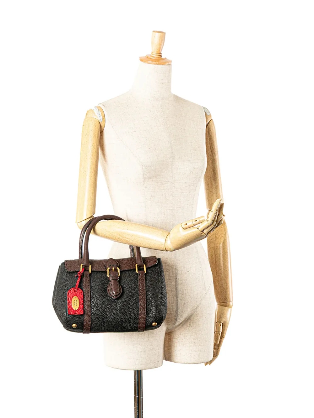 Fendi Pre-Owned 2000-2010 Mini Bicolor Leather Selleria Linda handbag | Pre-Owned | Image 2