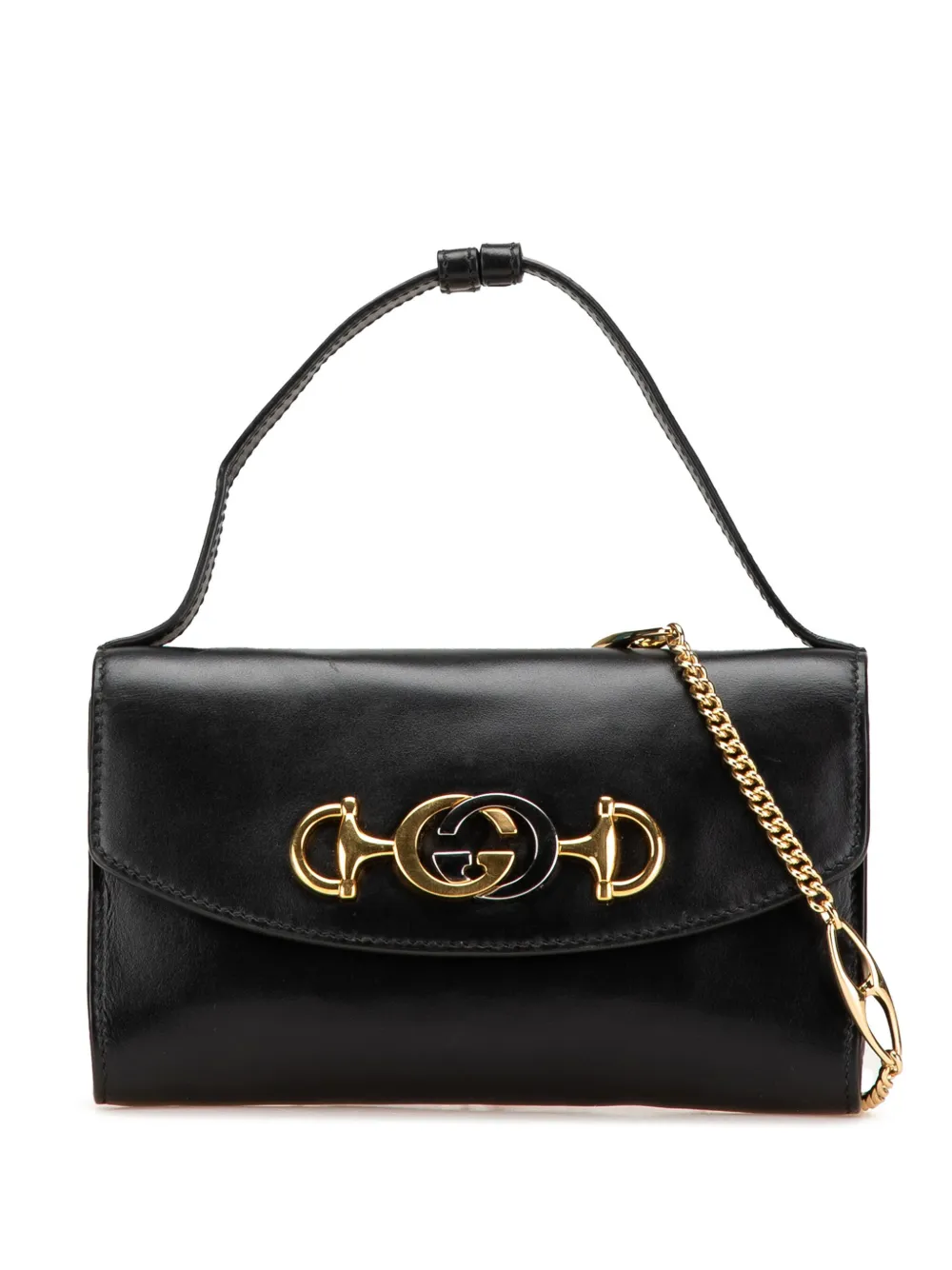 Gucci Pre-Owned 2016-2024 Mini Leather Zumi satchel - ブラック Gucci Pre-Owned 2016-2024 Mini Leather Zumi satchel - ブラック