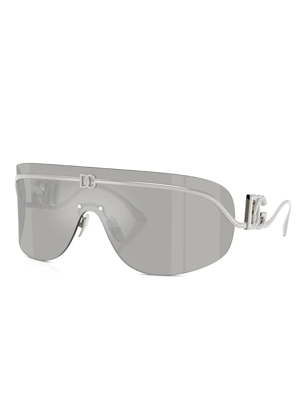 Dolce & Gabbana Eyewear Zonnebril met logoplakkaat - Zilver