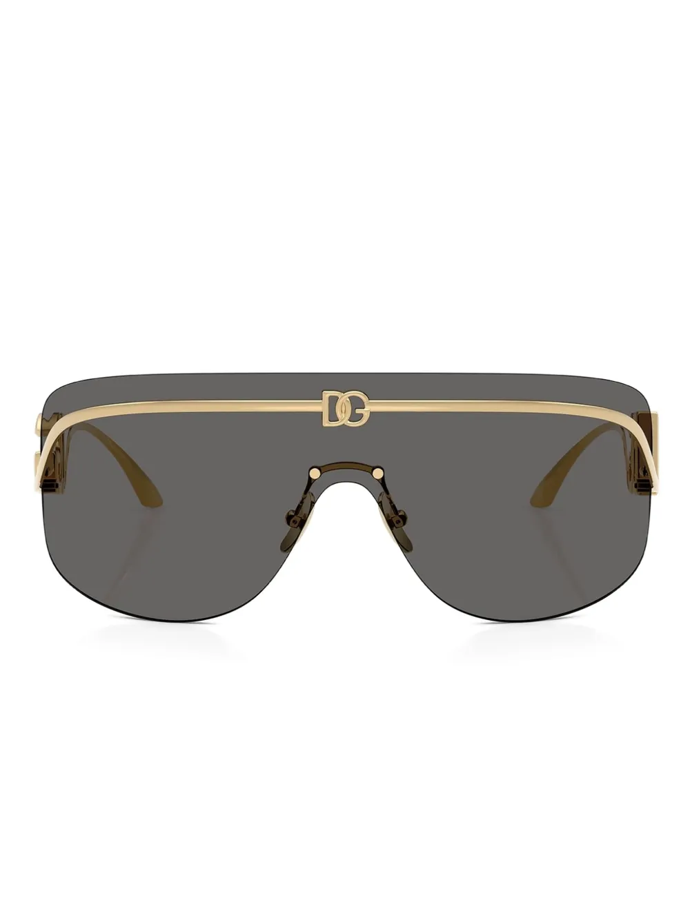 Dolce & Gabbana Eyewear Occhiali da sole con placca logo - Oro