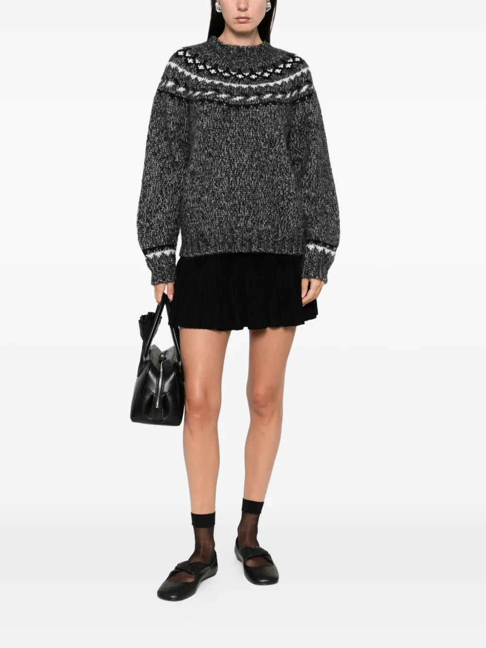 P.A.R.O.S.H. Laila crew-neck sweater Zwart