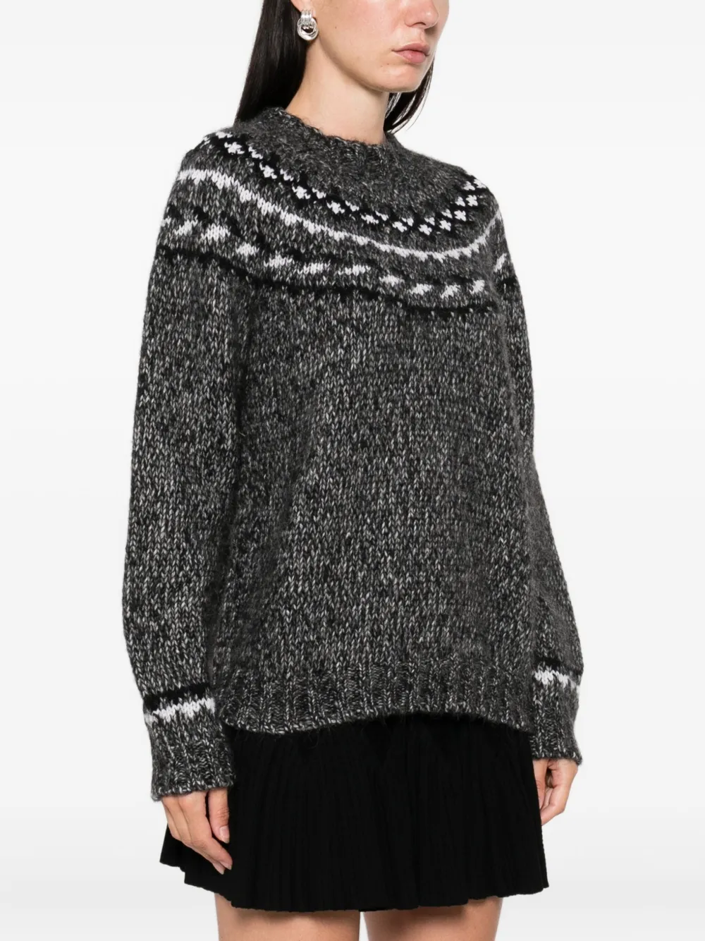P.A.R.O.S.H. Laila crew-neck sweater Zwart