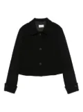 P.A.R.O.S.H. Peter Pan-collar button-up jacket - Black