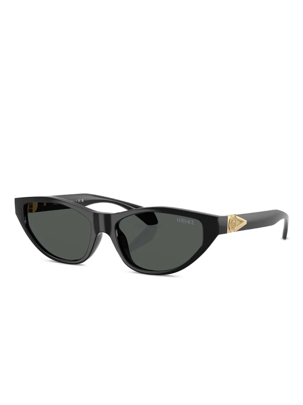 Versace Eyewear Zonnebril verfraaid met cat-eye montuur - Zwart