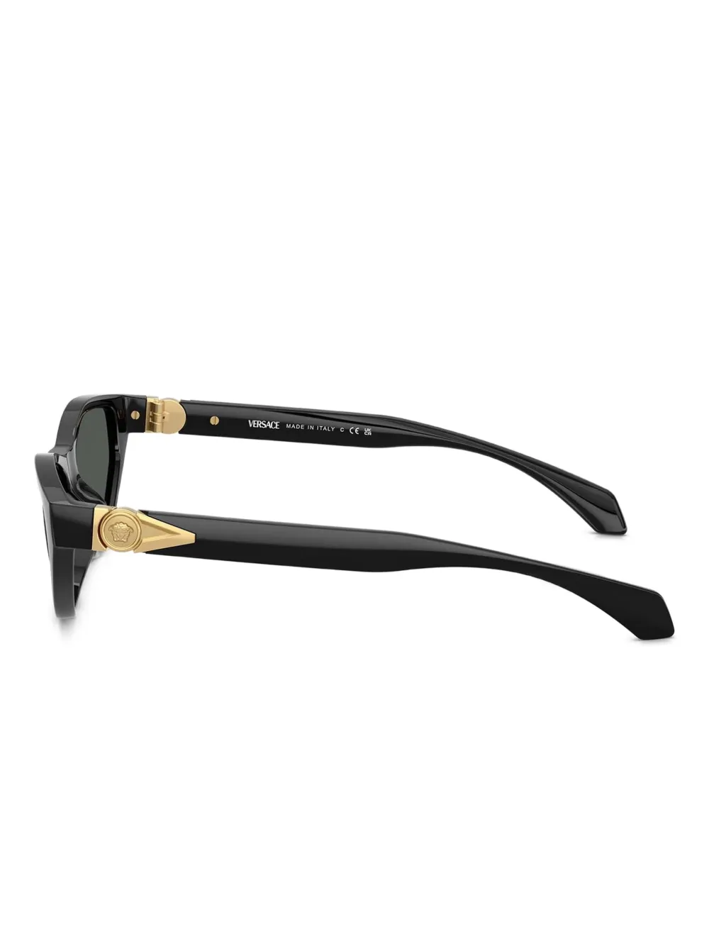 Versace Eyewear Zonnebril verfraaid met cat-eye montuur Zwart