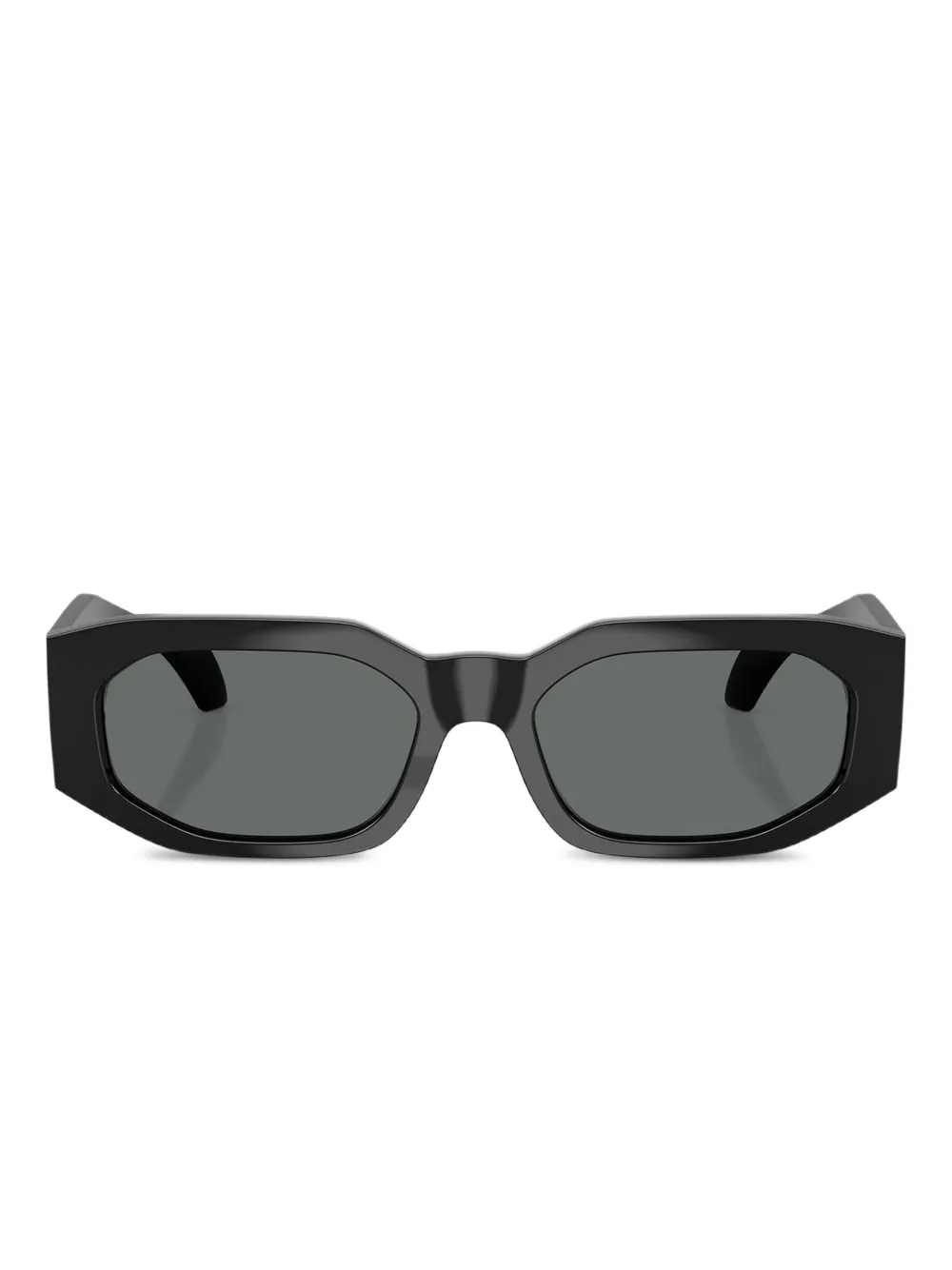 Versace Eyewear Zonnebril verfraaid met logo Zwart