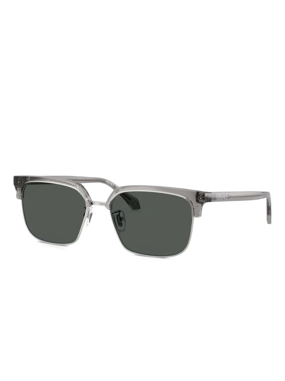 Versace Eyewear Zonnebril met vierkant montuur Grijs