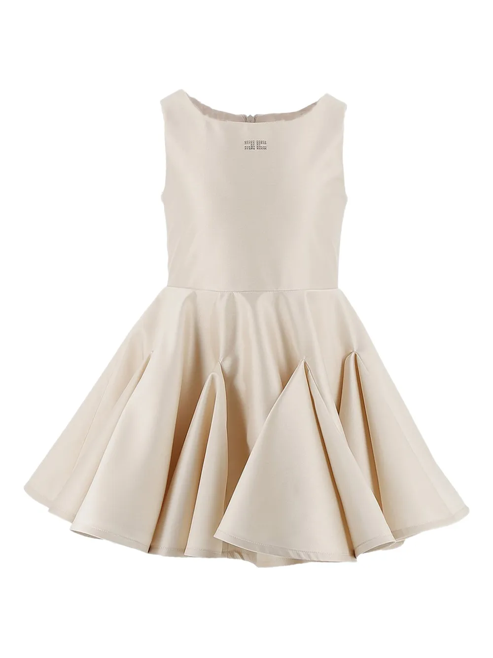 Elisabetta Franchi Kids embellished pleated dress | Neutrals | Image 1