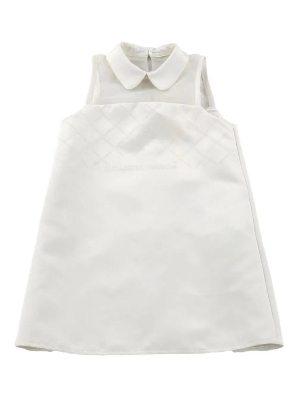 Elisabetta Franchi Kids beaded dress | White | Image 1