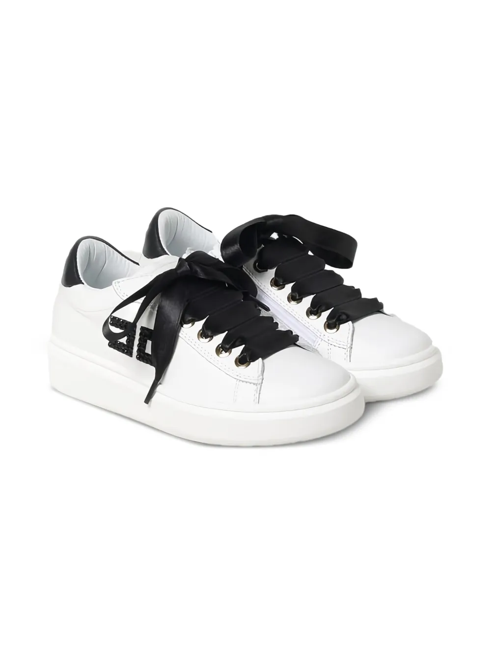 Elisabetta Franchi Kids tenis con agujetas | blanco | Image 1