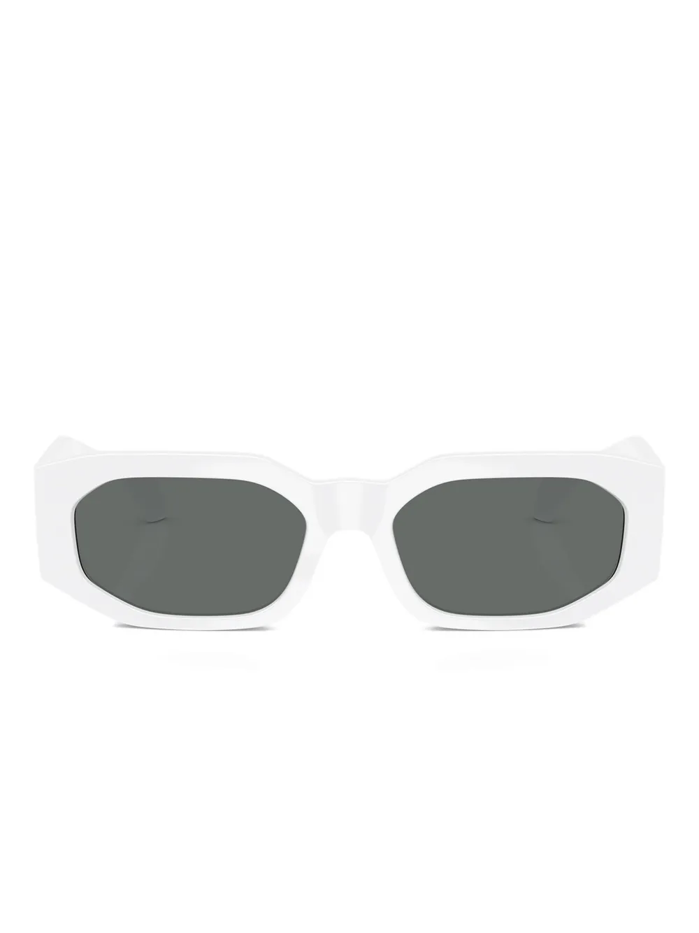 Versace Eyewear Zonnebril met geometrisch montuur Wit