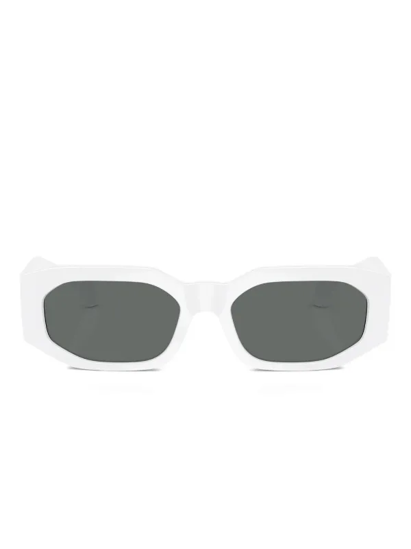 Versace White Geometric Frame Sunglasses with Dark Lenses s-l400.jpg main image 3