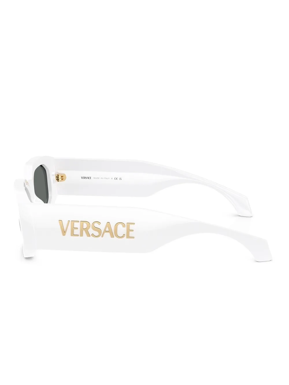 Versace Eyewear Zonnebril met geometrisch montuur Wit