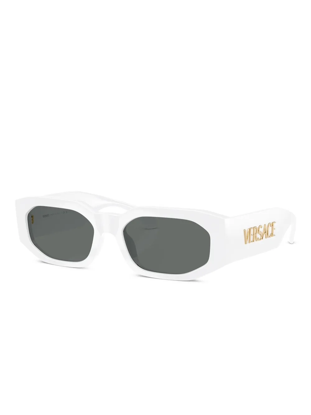 Versace Eyewear Zonnebril met geometrisch montuur Wit