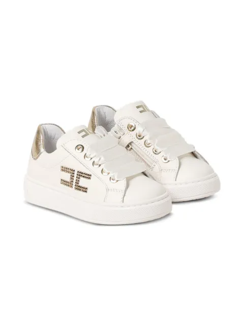 Elisabetta Franchi Kids crystal-embellished sneakers
