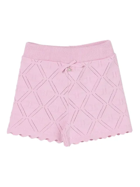 Elisabetta Franchi Kids diamond-pattern shorts