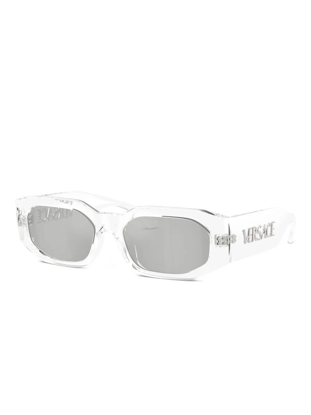 Versace Eyewear Zonnebril met geometrisch montuur - Wit
