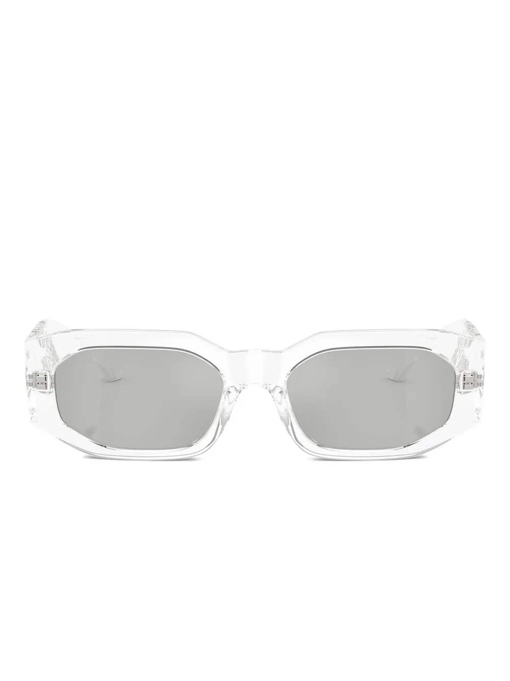 Versace Eyewear Occhiali da sole geometrici - Bianco