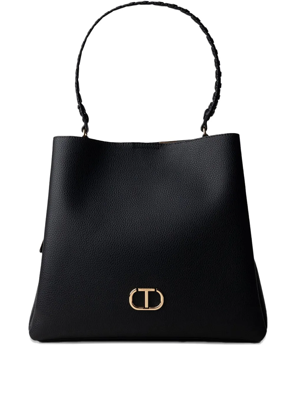 TWINSET braided-handle shoulder bag | Black | Image 1