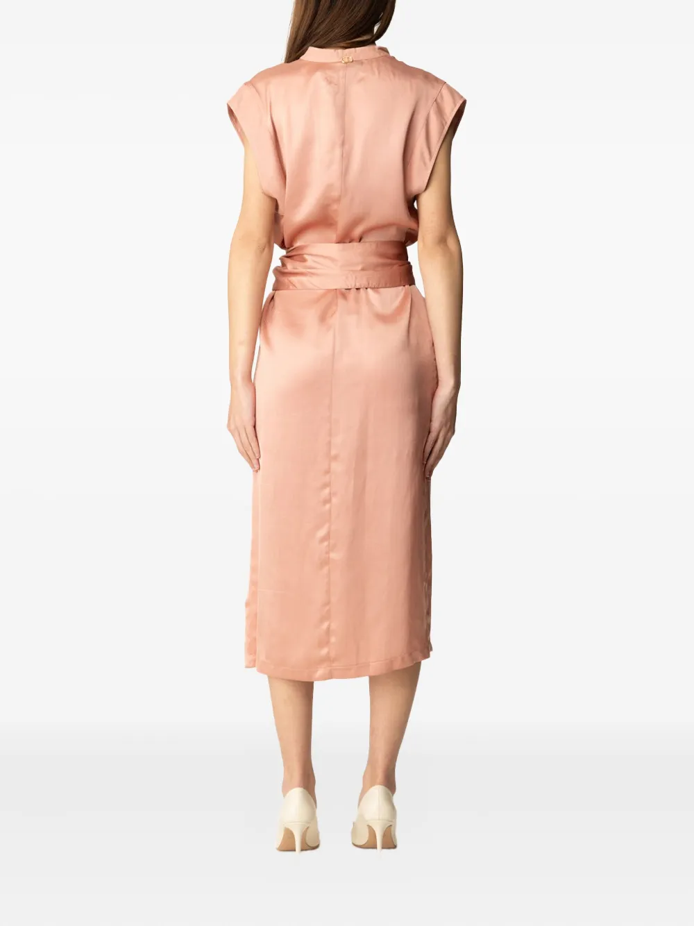 TWINSET Midi-jurk met ceintuur Roze