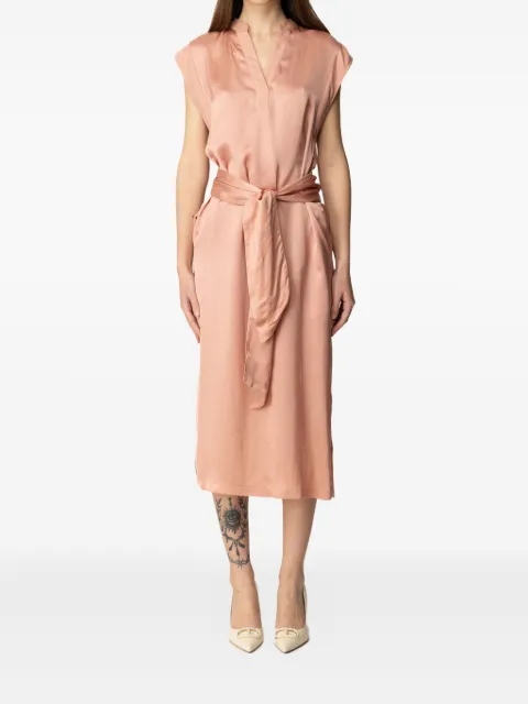 TWINSET belted midi dress