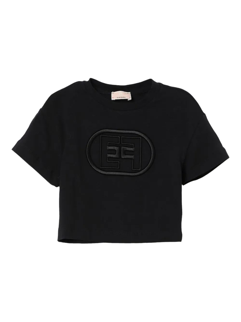 Elisabetta Franchi Kids T-shirt con logo - Nero
