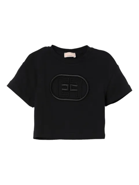 Elisabetta Franchi Kids logo-embroidered T-shirt