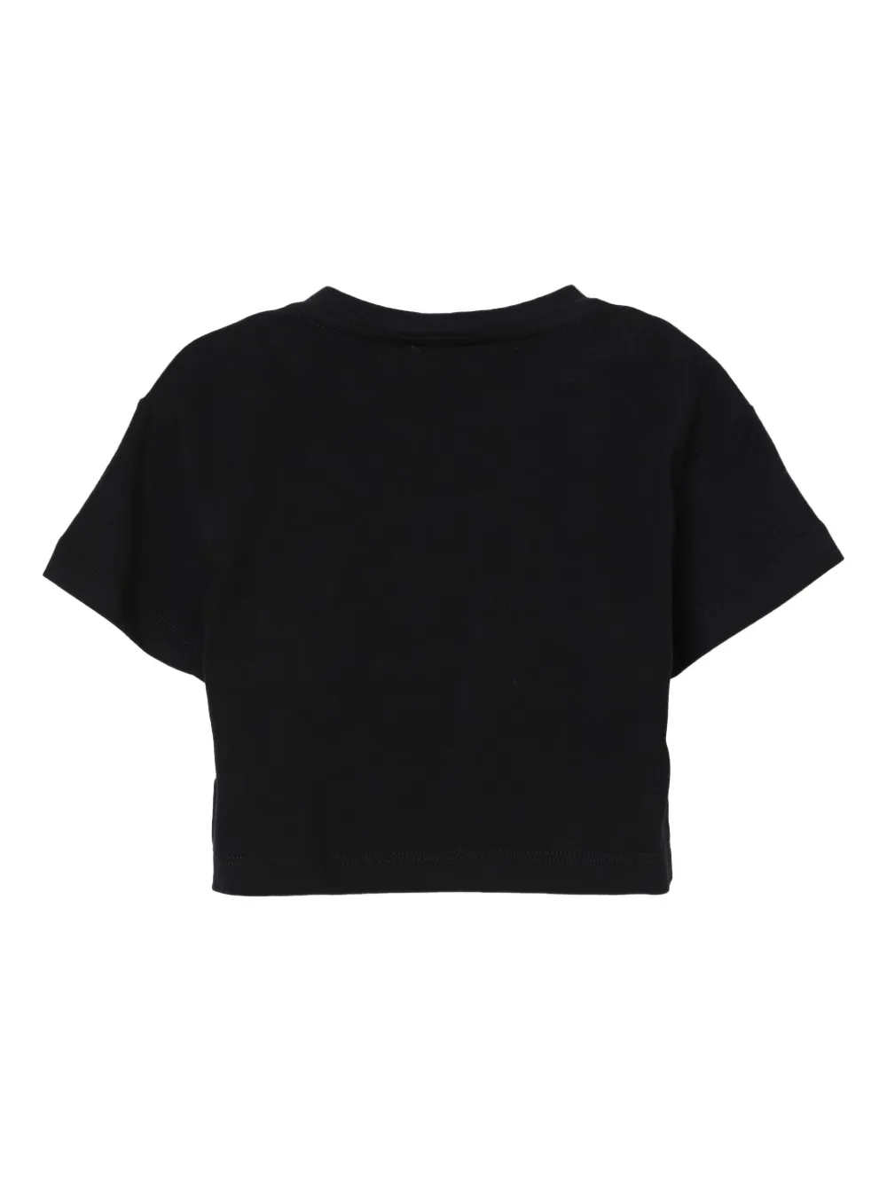 Elisabetta Franchi Kids T-shirt met geborduurd logo Zwart