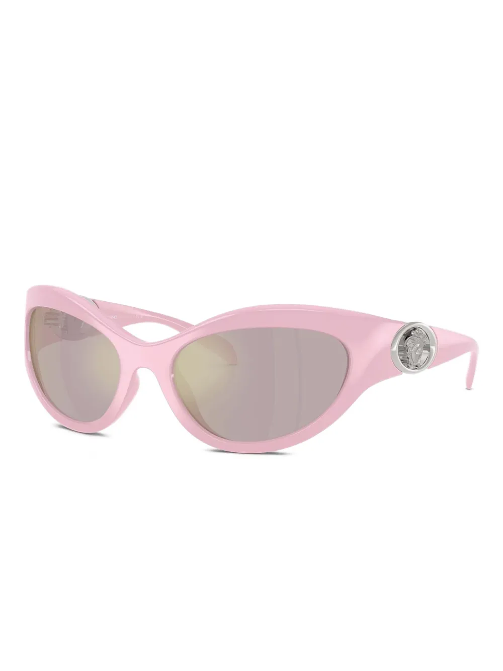Versace Eyewear Medusa bril met patroon en cat-eye montuur Roze