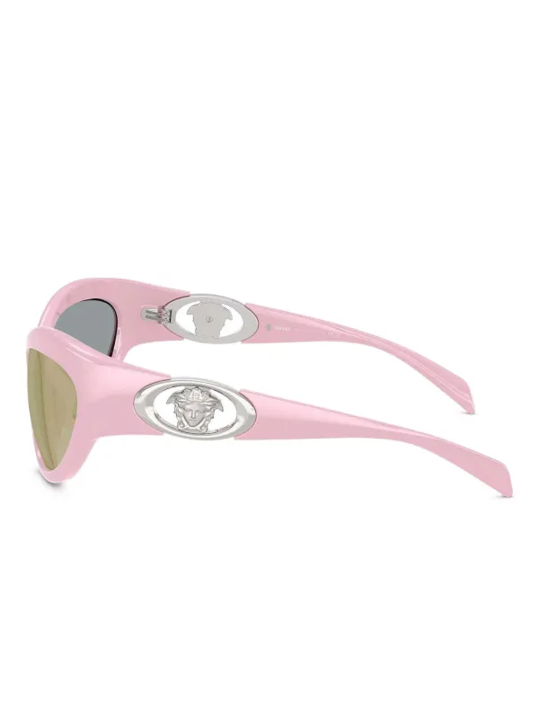 NEW - Versace Pink Madoosa Cat Eye Sunglasses Versace Medusa Insignia Cat-Eye Sunglasses - Purple  main image 4